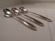 3 - Sterling Silver Teaspoons,  By Towle,  In The 1948 Madeira Pattern Flatware & Silverware photo 3