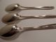 3 - Sterling Silver Teaspoons,  By Towle,  In The 1948 Madeira Pattern Flatware & Silverware photo 4