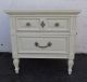 French Painted Nightstand Side End Table By Dixie 8199 Post-1950 photo 5