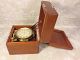 Vtg Longines 8 Day Ship Chronometer In Wood Case Not Running Project Clock Clocks photo 5