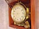 Vtg Longines 8 Day Ship Chronometer In Wood Case Not Running Project Clock Clocks photo 6