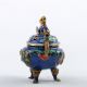 Chinese Cloisonne Hand Carved Kylin Lid Dragon Incense Burners W Xuande Mark Incense Burners photo 1