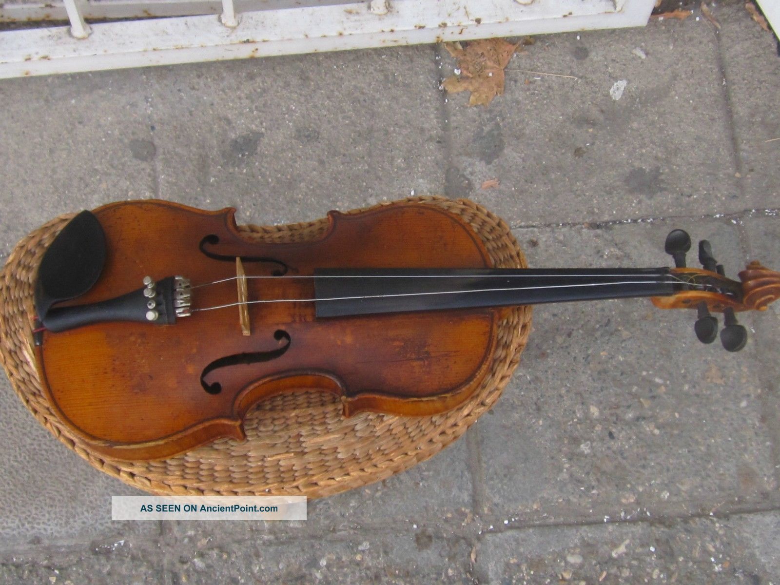 Rare Antique 3/4 German Stradivarius Copy Violin,  Marked 1900 - 1920 String photo