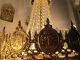 Antique Vnt French Basket Style Crystal Mosque Chandelier Lamp 1940 ' S Chandeliers, Fixtures, Sconces photo 4