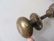Vintage Brass Door Knobs Handles Architectural Antique Old Salvage Bathroom Door Knobs & Handles photo 5
