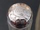 Antique Sterling Silver Cut Glass Dressing Table Scent Bottle Jar London 1888 3 Sterling Silver (.925) photo 2