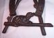 Antique 1800s Dog And Horseshoe Cast Iron Wall Hanging Or Trivet / Victorian Trivets photo 2