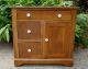 Pine Cottage Cabinet Cupboard Side Hall Table Vanity Office Kitchen Hall Storage 1800-1899 photo 2