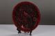 Oriental Vintage Delicate Lacquer Hand - Carved Magpie Peony Plate H500 Plates photo 1
