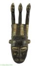 Djimini Three Headed Mask Do Society Ghana African Art Was $375 Masks photo 1