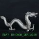 Chinese Silver Copper Handwork Dragon Statue Gd0690 Dragons photo 1