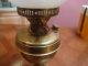 Antique Vintage Duplex Brass Oil Lamp Aladdin Style White Glass Shade & Chimney Lamps photo 2
