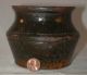 Old Glazed Brown Redware Jar Squat Form W/ Wide Mouth Southeastern Pennsylvania Primitives photo 1