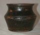 Old Glazed Brown Redware Jar Squat Form W/ Wide Mouth Southeastern Pennsylvania Primitives photo 2
