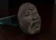 6 Inch High Serpentine Stone Olmec Mask - Antique Pre Columbian Statue - Olmec Maya The Americas photo 3