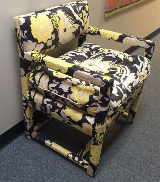 Mid Century Modern Century Furniture Company Chairs (2) Upholstered In Scalamandre photo