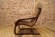 60s Retro Easy Chair Danish Leather Lounge Armchair Cantilever Fauteuil Vintage 1900-1950 photo 3