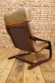 60s Retro Easy Chair Danish Leather Lounge Armchair Cantilever Fauteuil Vintage 1900-1950 photo 5