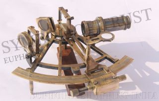 Nautical Antique Maritime Brass Sextant Vintage Collectible Nautical Gift 8 