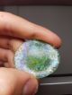 Ancient Roman Glass Fragment With Patina Cut For Jewelry Roman photo 1