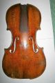 Old Antique Well Played Unlabeled Possibly Italian? Violin Repair Great Project String photo 3
