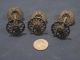 3 Available Antique Drawer Pull Knob W/ Ornate Rosette Back Plate Bronze Door Knobs & Handles photo 2
