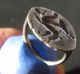 Ancient Greek Silver Seal Ring - Lion With Wings 4th - 3rd Century Bc Rrr Roman photo 1