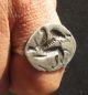 Ancient Greek Silver Seal Ring - Lion With Wings 4th - 3rd Century Bc Rrr Roman photo 3