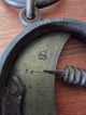 Vintage 1800 ' S Iron & Brass Buffalo Hide Scale Or 