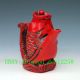 Chinese Red Turquoise Hand - Carved Big Fish Tea Pot Teapots photo 2