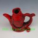 Chinese Red Turquoise Hand - Carved Big Fish Tea Pot Teapots photo 5