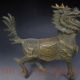 Chinese Bronze Gilt Old Handwork Kirin Statue Other Antique Chinese Statues photo 2