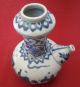 Antique Chinese Ming Blue And White Kendi Vase Ewer Vases photo 4