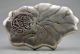 Collectible Decorated Old Handwork Tibet Silver Carved Buddha On Lotus Inkstone Other Antique Chinese Statues photo 3