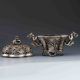 Chinese Tibetan Silver Hand - Carved Dragon Incense Burner&lid W Xuande Mark G457 Incense Burners photo 5