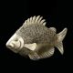 Chinese Silver Copper Handwork Carved Fish&coins Statue Other Antique Chinese Statues photo 2