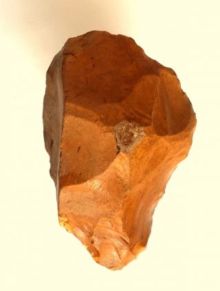 165 Gram Hand Axe Scraper Neanderthal Paleolithic Tool photo