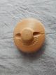 Antique Vintage Button Wood With Acorns Back Marked 1018 - A Buttons photo 2