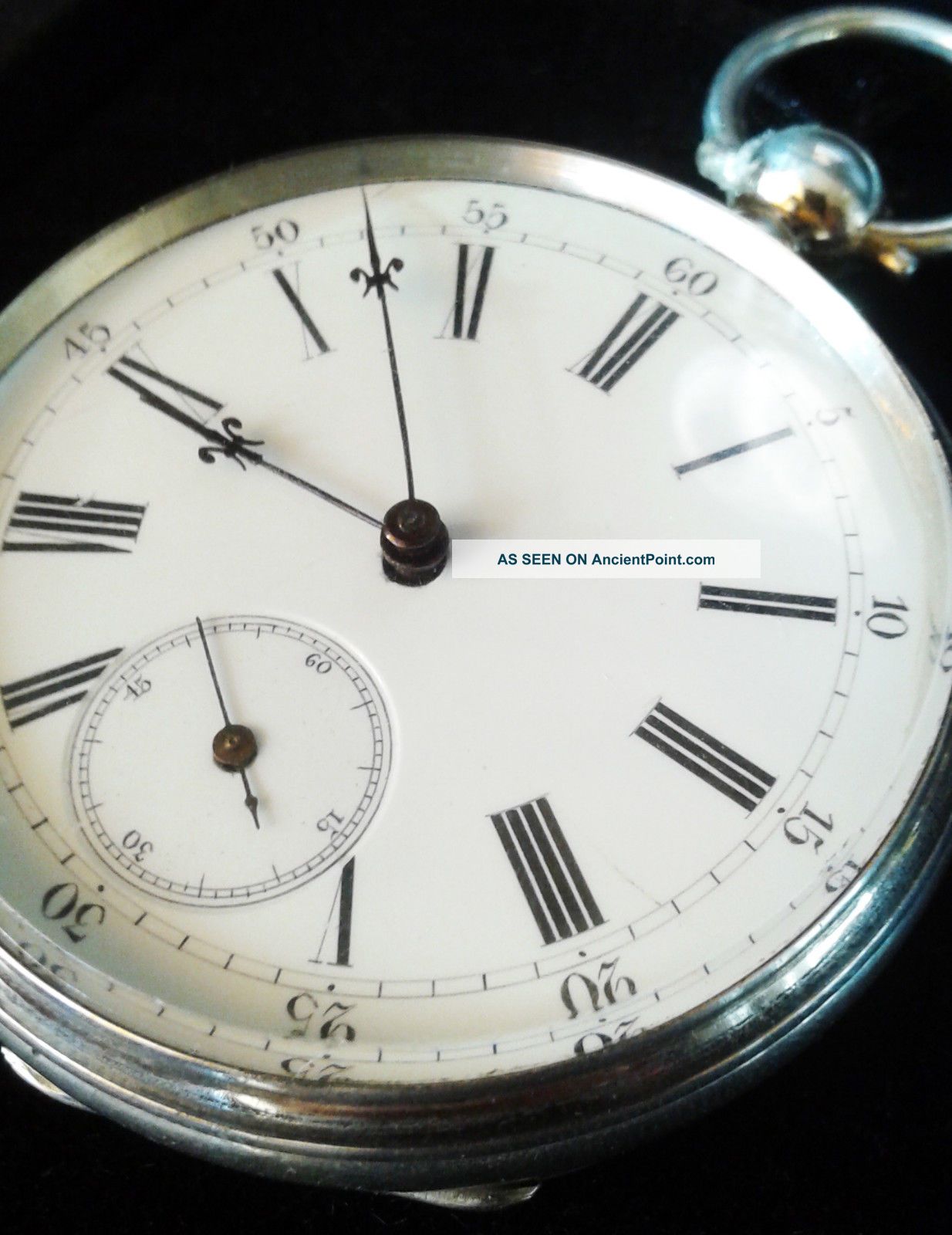 Vintage Swiss Pocket Watch Key Wind Work Clocks photo