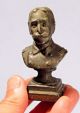 Admiral George Dewey Antique Miniature Metal Bust Spanish American War Hero Metalware photo 7
