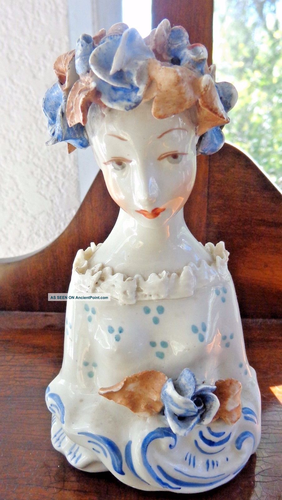 Vintage Cybis Cordey Lady Porcelain Bust Figurine (37) 5003 5.  5 