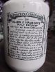 Antique Ironstone Medicine Advertising Jar Bynol England 1800s Apothecary Bottle Bottles & Jars photo 3