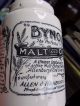 Antique Ironstone Medicine Advertising Jar Bynol England 1800s Apothecary Bottle Bottles & Jars photo 7
