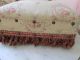 The Best Old Vintage French Stool Gorgeous Fabric Pink Roses Fringe Unknown photo 1