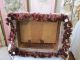 The Best Old Vintage French Stool Gorgeous Fabric Pink Roses Fringe Unknown photo 6