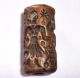 Stunning Unique Old Seal Bronze Bead Carving Medieval Rare Intaglio Near Eastern photo 4