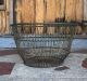 Very Large Vintage Oyster Gathering Basket Old Green Paint Circa 1940 ' S Other Maritime Antiques photo 4
