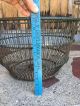Very Large Vintage Oyster Gathering Basket Old Green Paint Circa 1940 ' S Other Maritime Antiques photo 7
