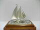 The Sailboat Of Silver985 Of Japan.  2masts.  129g/ 4.  54oz.  Takehiko ' S Work. Other Antique Sterling Silver photo 3
