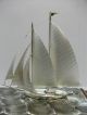 The Sailboat Of Silver985 Of Japan.  2masts.  129g/ 4.  54oz.  Takehiko ' S Work. Other Antique Sterling Silver photo 4